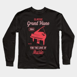 Classic Grand Piano Long Sleeve T-Shirt